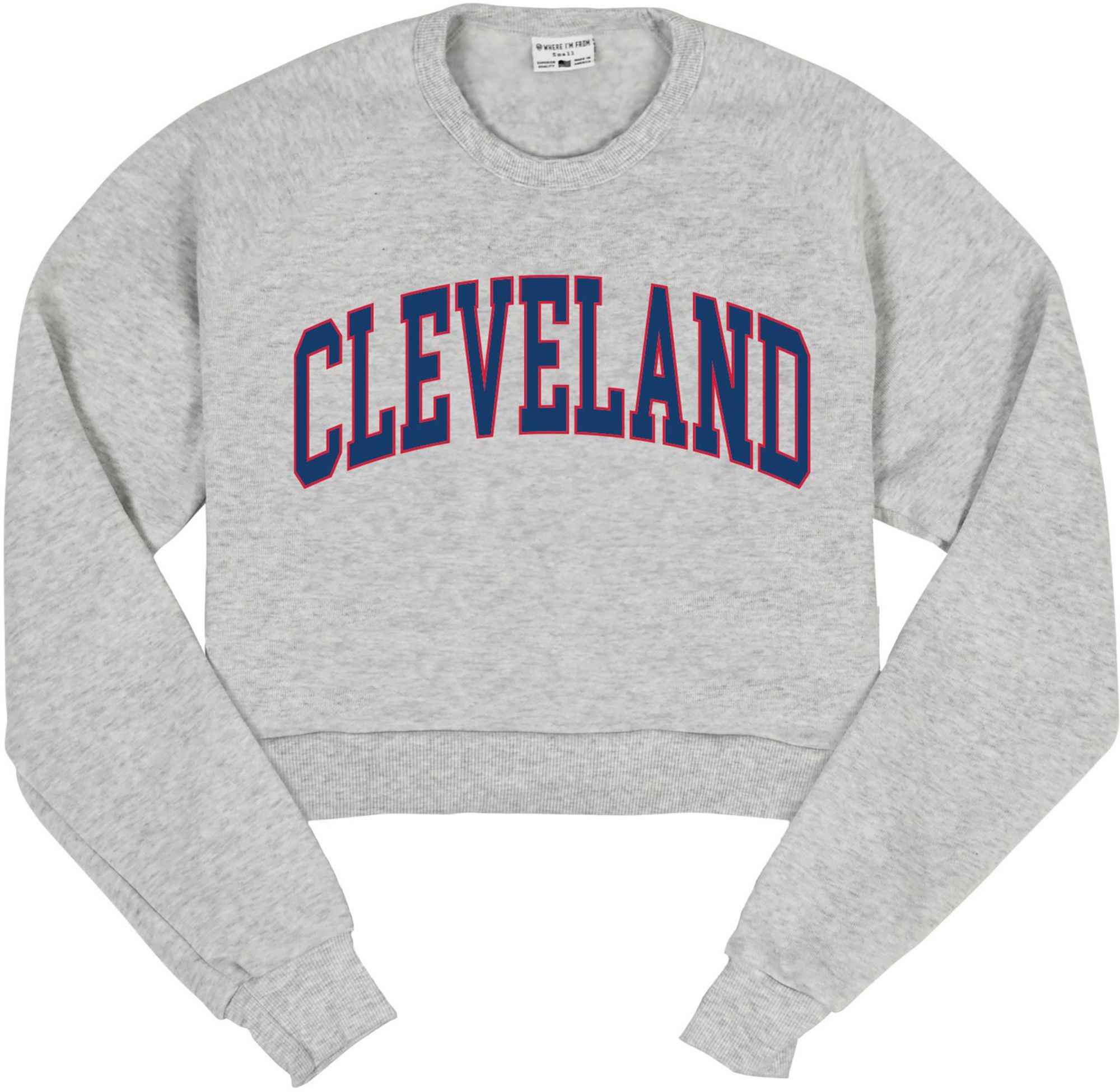 Where I'm From Women's Cleveland Ash Cropped Crewneck Sweatshirt product image