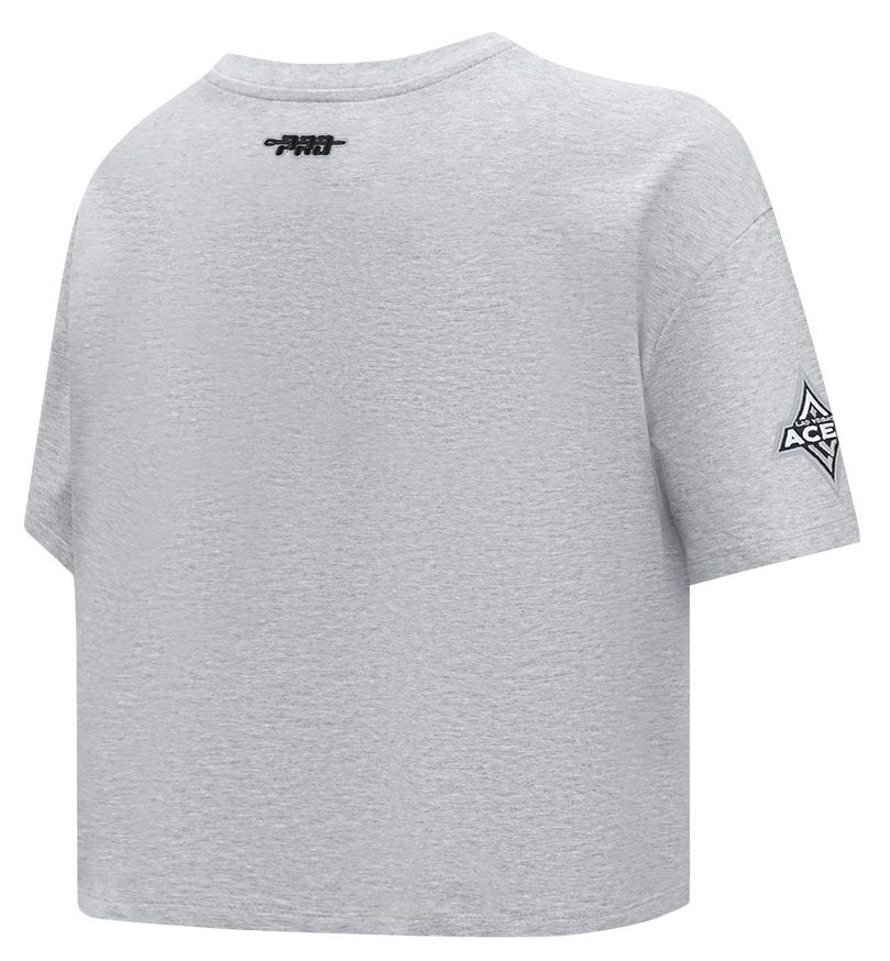 Pro Standard Girls' Las Vegas Aces Heather Grey Paradise Boxy T-Shirt product image
