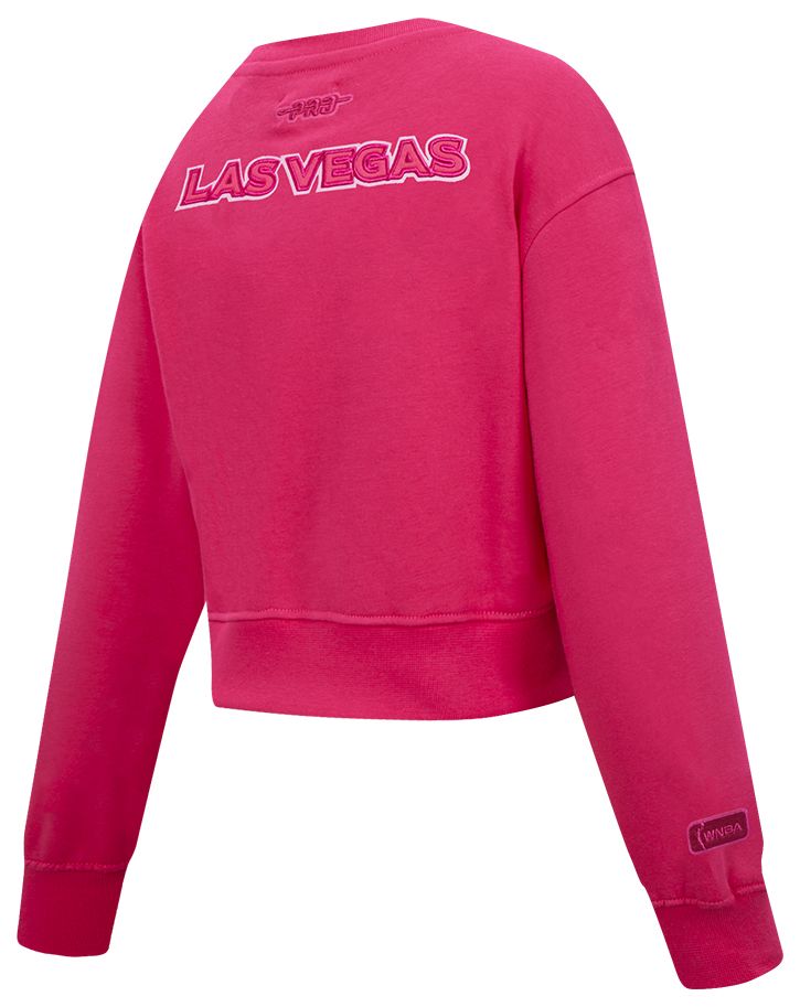 Pro Standard Girls' Las Vegas Aces Triple Pink Crewneck Sweatshirt product image