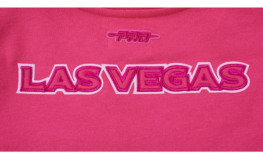 Pro Standard Girls' Las Vegas Aces Triple Pink Crewneck Sweatshirt product image