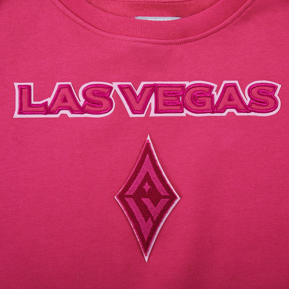 Pro Standard Girls' Las Vegas Aces Triple Pink Crewneck Sweatshirt product image