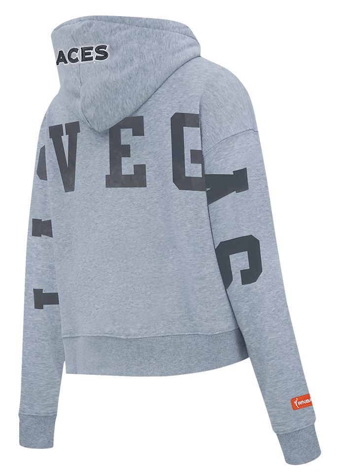 Pro Standard Women's Las Vegas Aces Dark Heather Gray Wingspan Cropped Hoodie product image