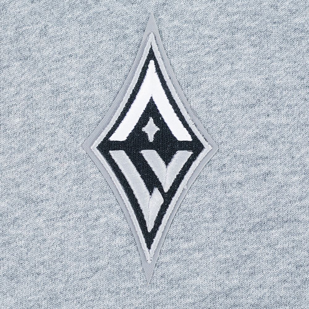 Pro Standard Women's Las Vegas Aces Dark Heather Gray Wingspan Cropped Hoodie product image