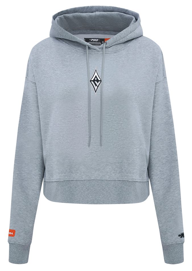 Pro Standard Women's Las Vegas Aces Dark Heather Gray Wingspan Cropped Hoodie product image
