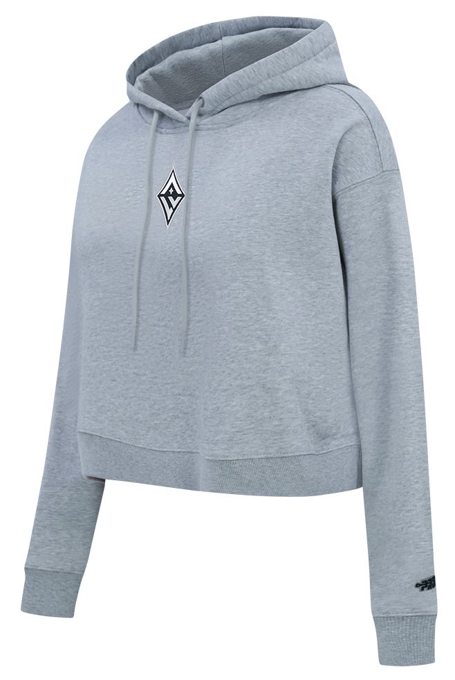 Pro Standard Women's Las Vegas Aces Dark Heather Gray Wingspan Cropped Hoodie product image