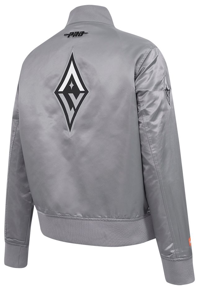 Pro Standard Women's Las Vegas Aces Grey Chenille Satin Jacket product image