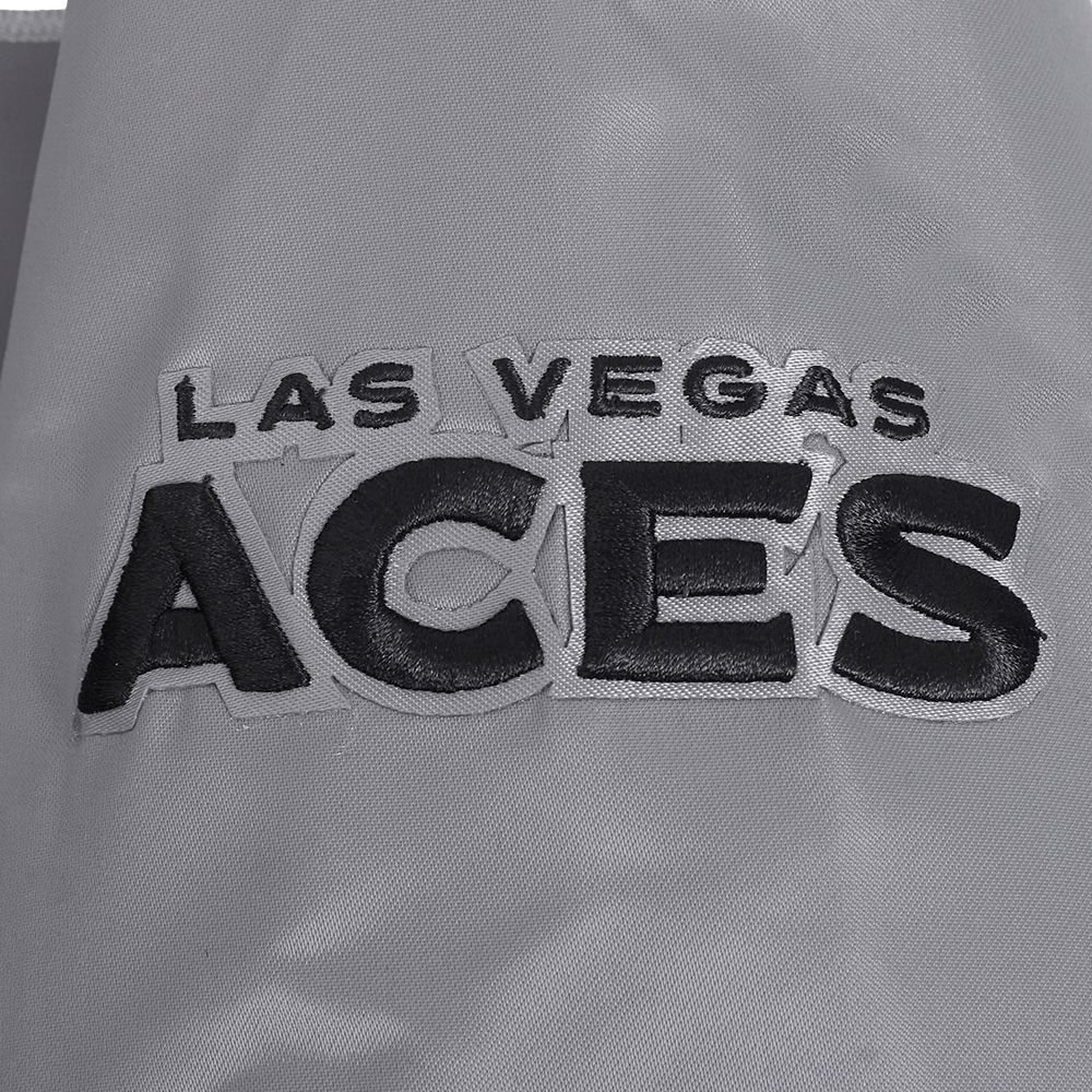 Pro Standard Women's Las Vegas Aces Grey Chenille Satin Jacket product image