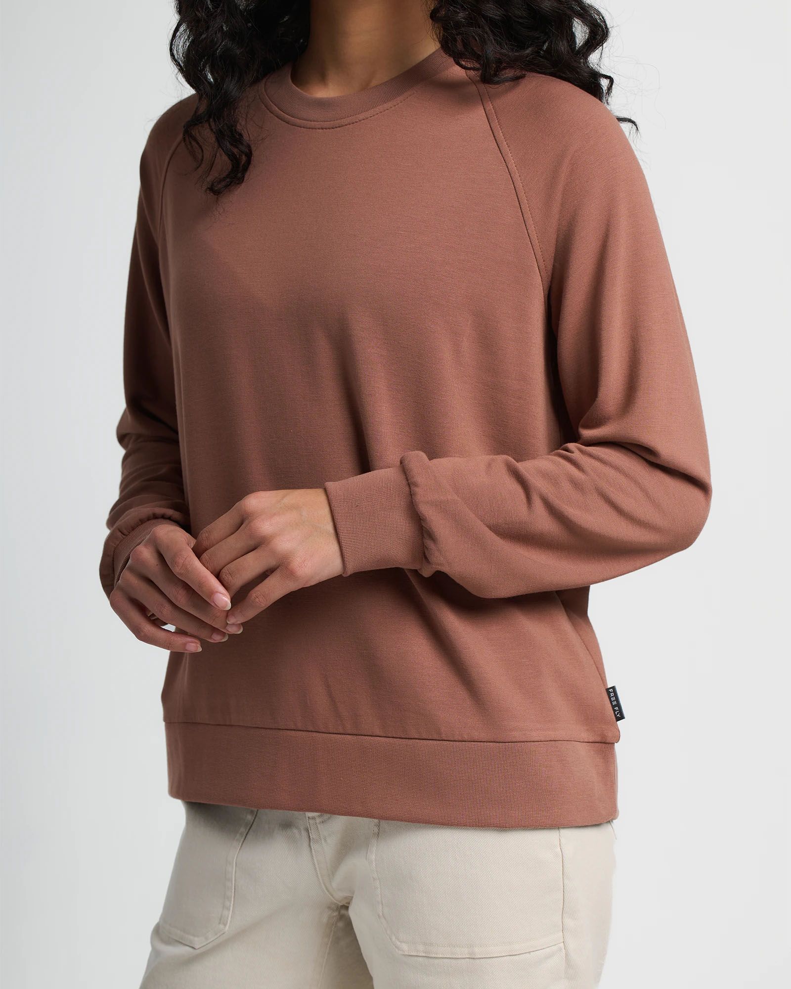 Free Fly Women's Bamboo Lightweight Fleece Crew product image