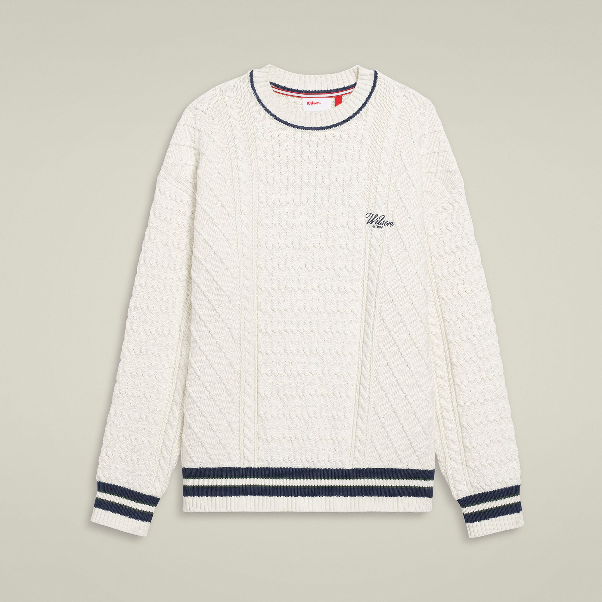 Wilson Men's Heritage Cable Knit Tennis Sweater product image