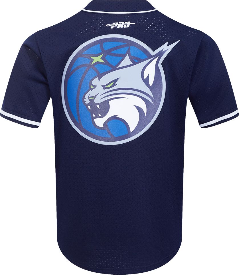 Pro Standard Men's Minnesota Lynx Mesh Navy Button-Down Jersey product image