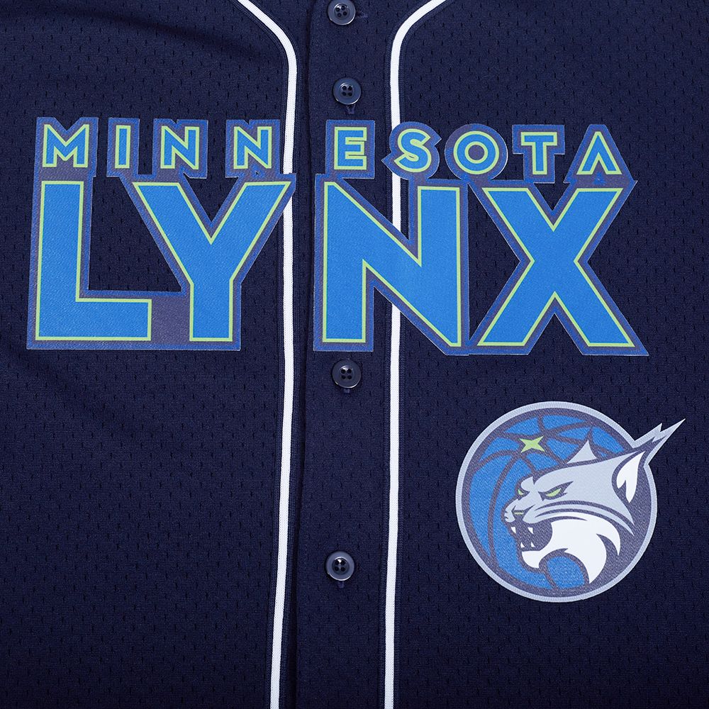 Pro Standard Men's Minnesota Lynx Mesh Navy Button-Down Jersey product image