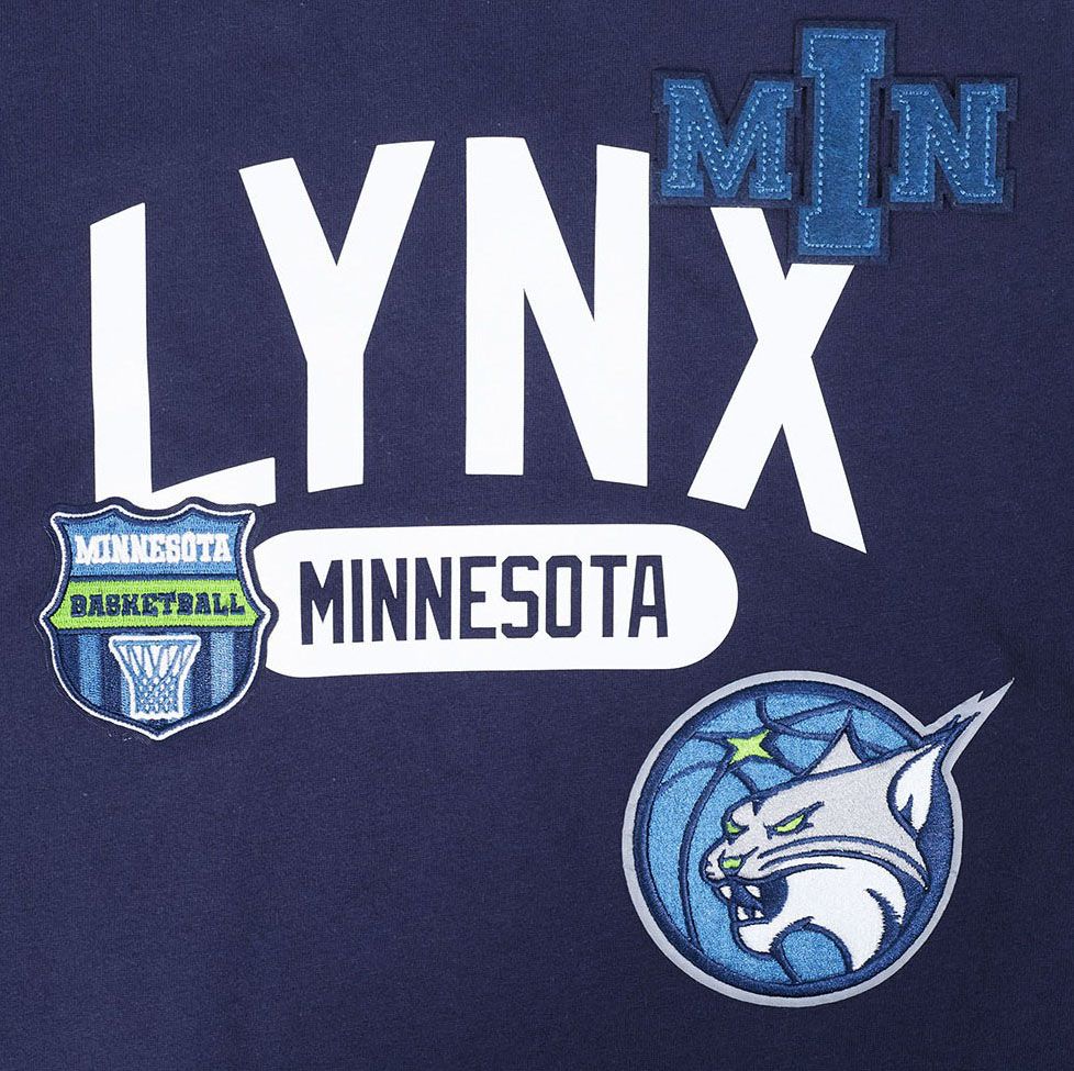 Pro Standard Youth Minnesota Lynx Navy Letterman T-Shirt product image
