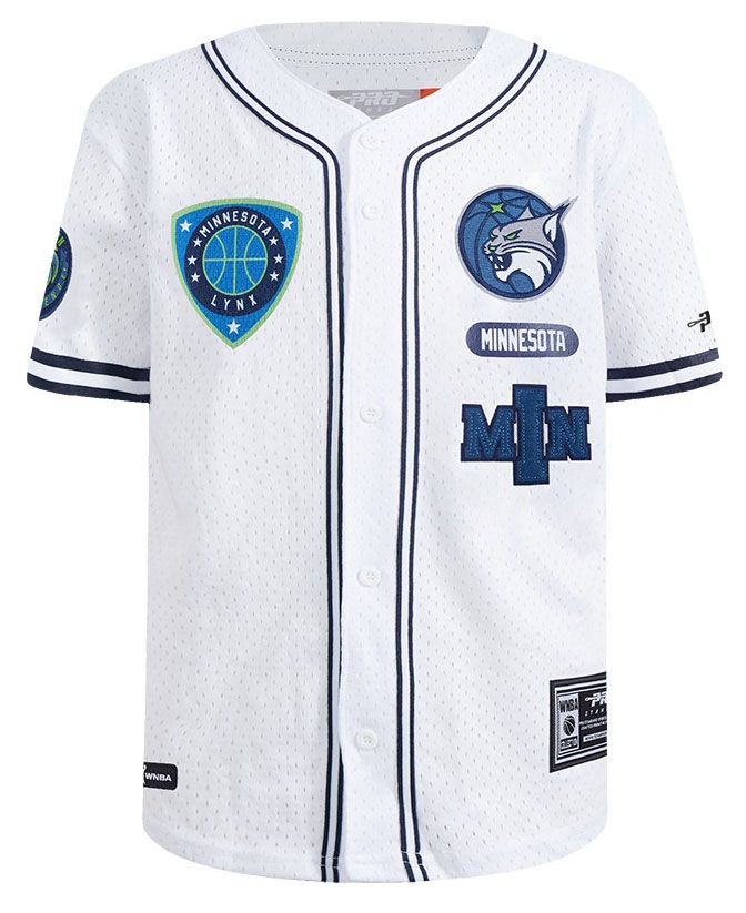 Pro Standard Youth Minnesota Lynx Navy Letterman Button Down Shirt product image