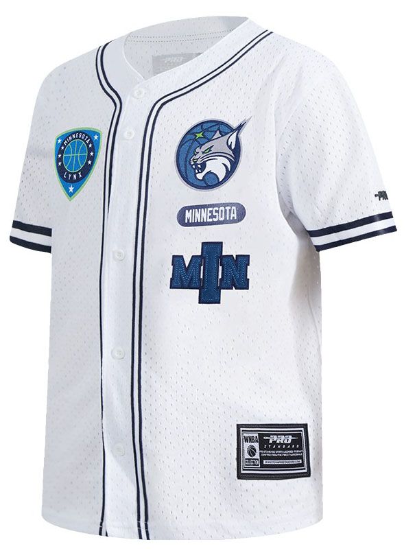 Pro Standard Youth Minnesota Lynx Navy Letterman Button Down Shirt product image