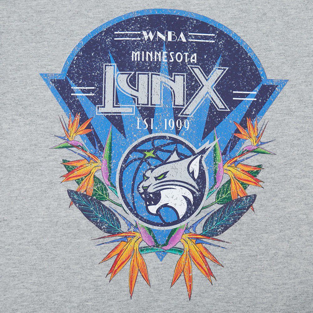 Pro Standard Girls' Minnesota Lynx Heather Grey Paradise Boxy T-Shirt product image