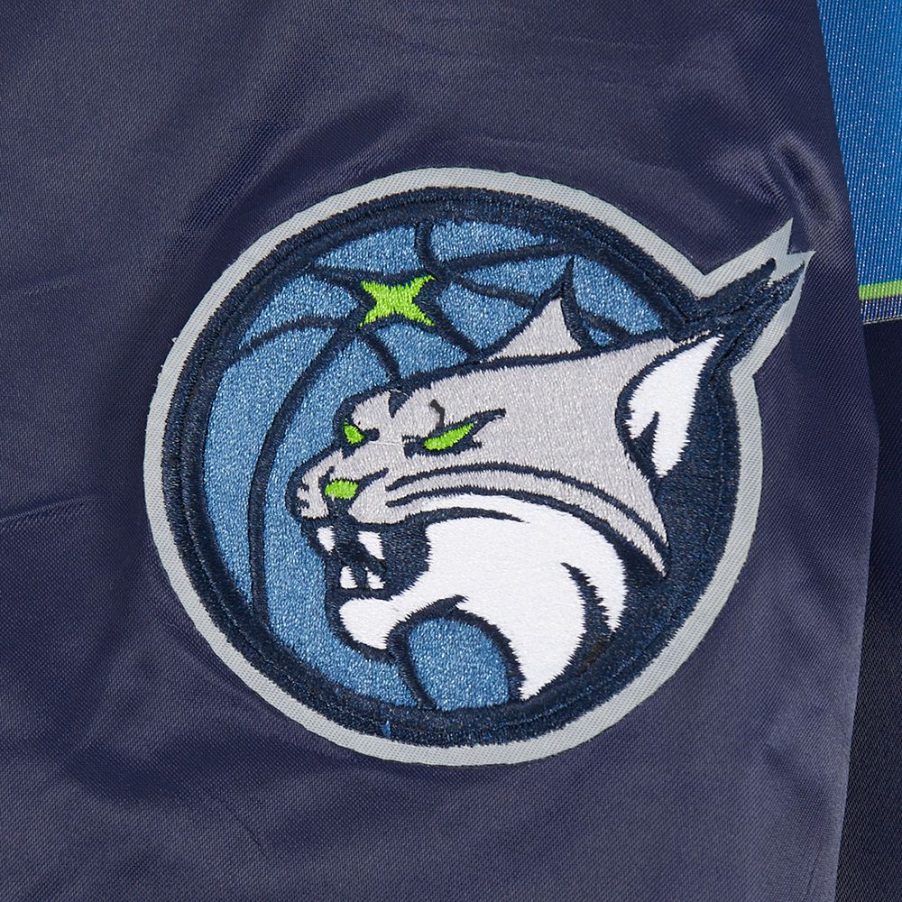 Pro Standard Women's Minnesota Lynx Navy Chenille Satin Jacket product image