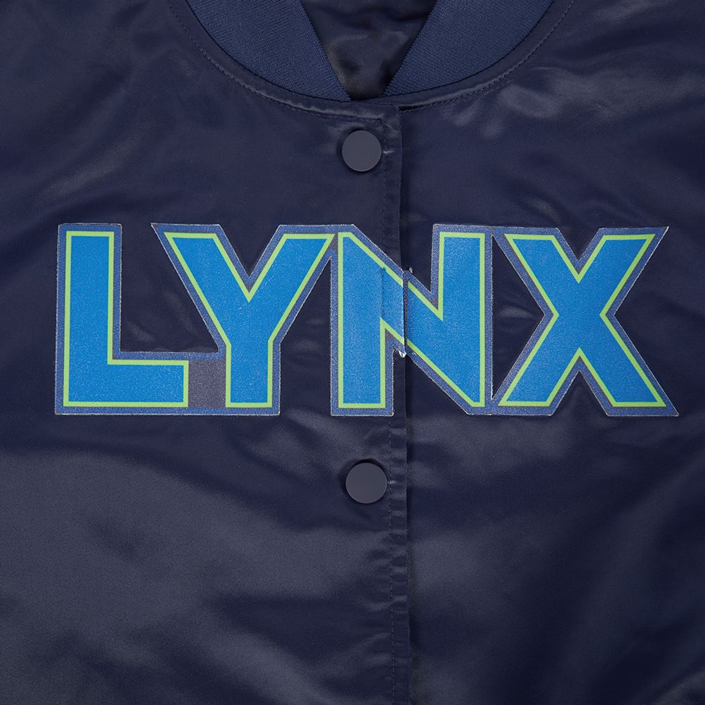 Pro Standard Women's Minnesota Lynx Navy Chenille Satin Jacket product image
