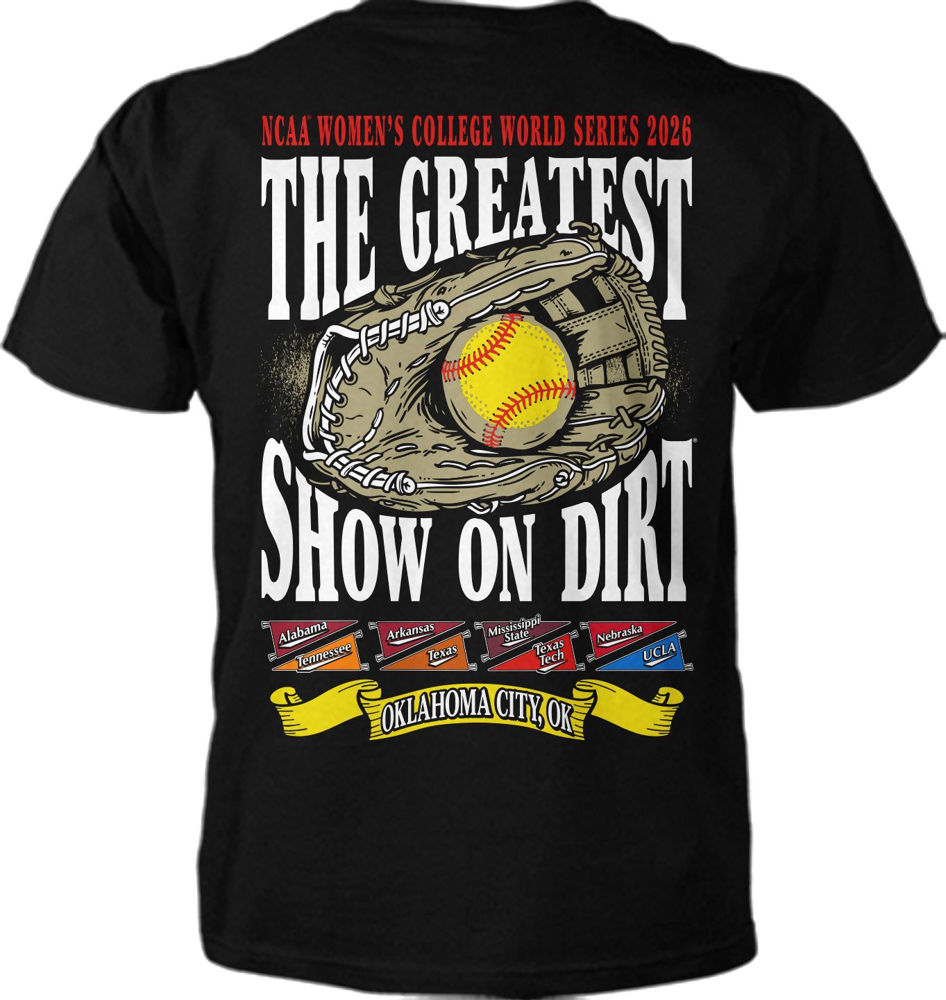 Something Inked Adult 2026 Women's College World Series "The Greatest Show on Dirt" T-Shirt product image