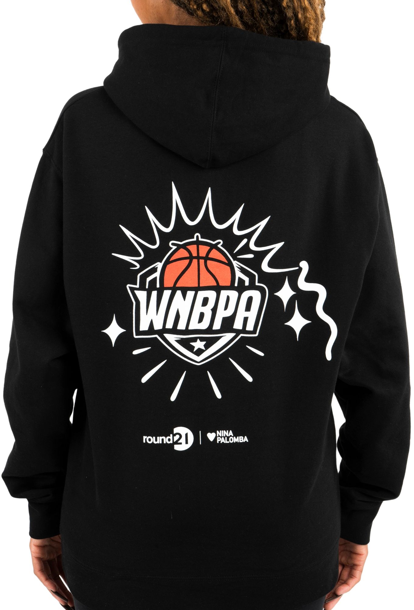 Round 21 WNBA Voices Black Pullover Hoodie