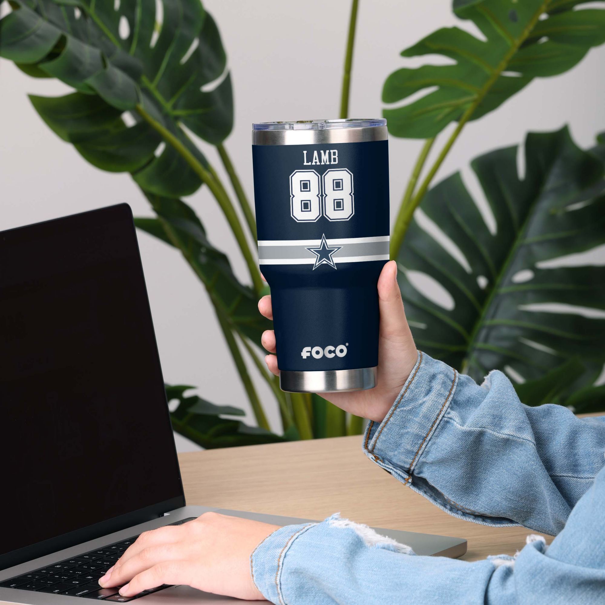 FOCO Dallas Cowboys CeeDee Lamb 30 oz. Tumbler product image