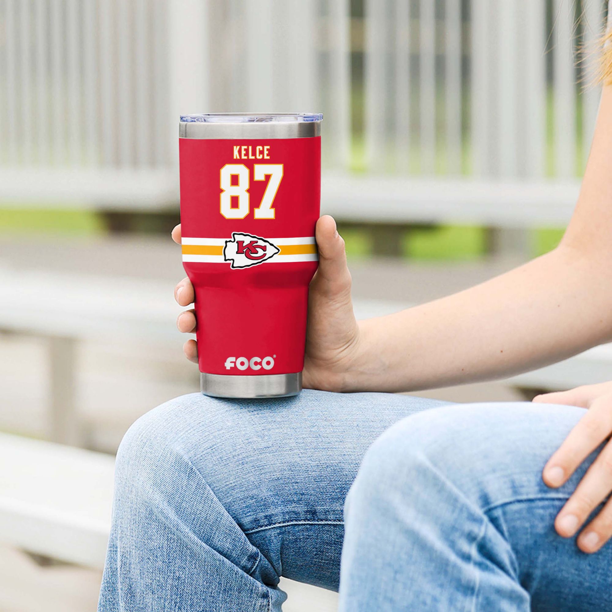 FOCO Kansas City Chiefs Travis Kelce 30 oz. Tumbler product image