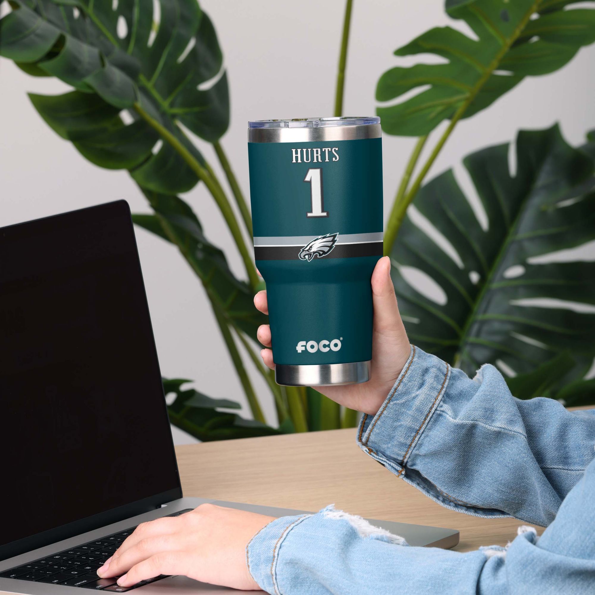 FOCO Philadelphia Eagles Jalen Hurts 30 oz. Tumbler product image
