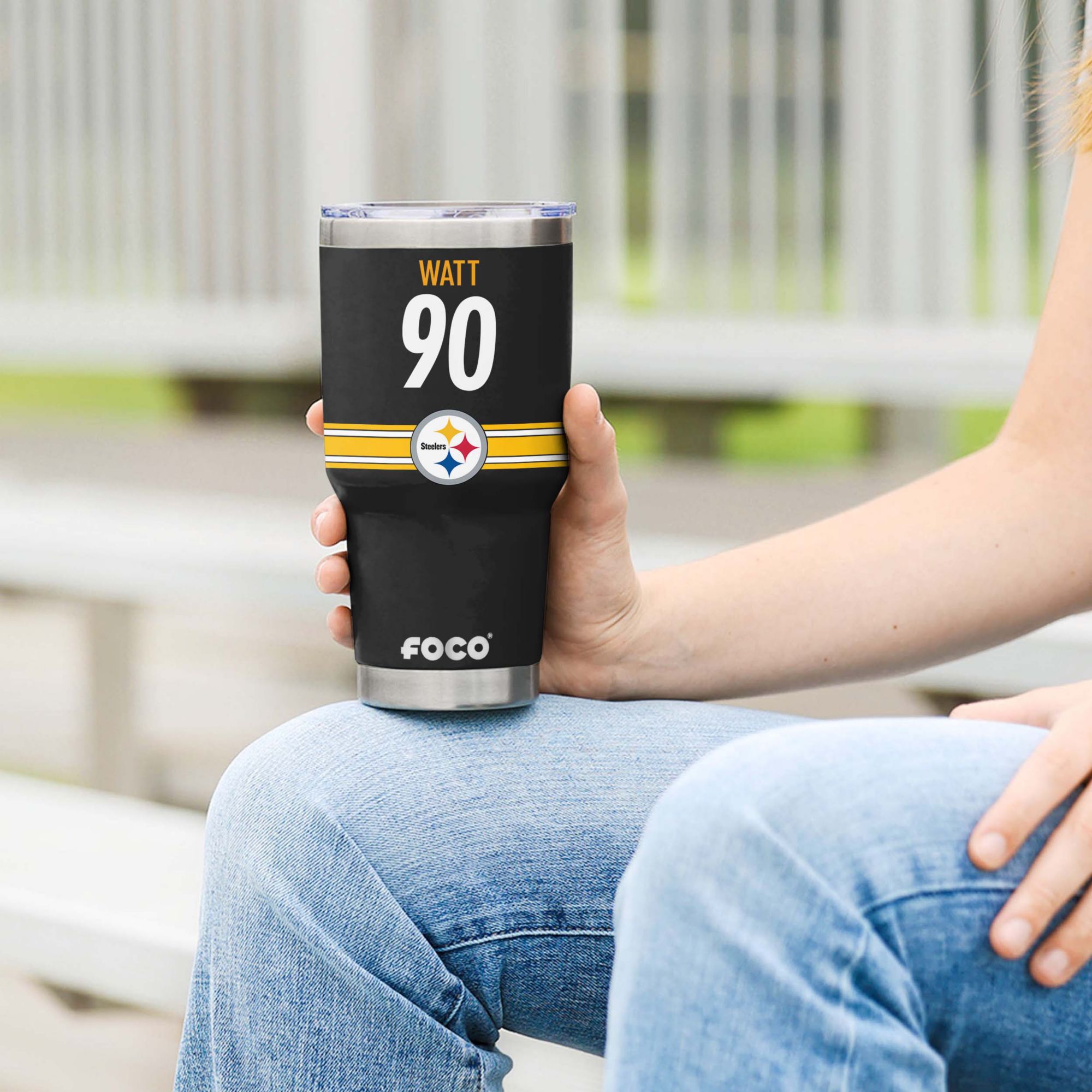 FOCO Pittsburgh Steelers T.J. Watt 30 oz. Tumbler product image