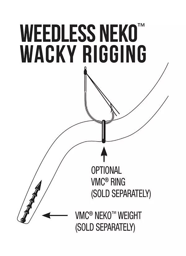 VMC Redline Series Weedless Wacky Neko Hook