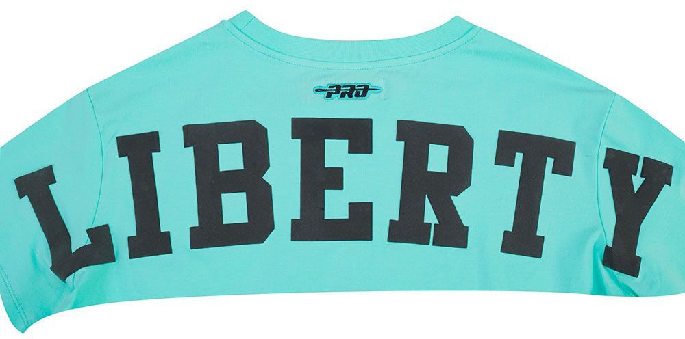 Pro Standard Women's New York Liberty Liberty Green Wingspan Boxy T-Shirt product image