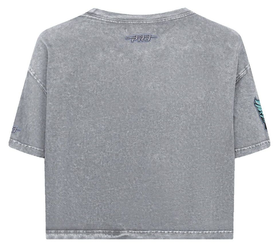 Pro Standard Women's New York Liberty Washed Grey Washed Jewel Boxy T-Shirt product image