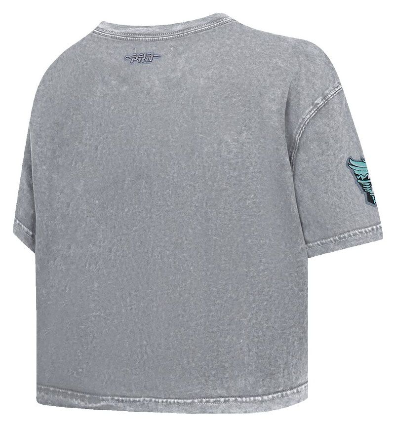 Pro Standard Women's New York Liberty Washed Grey Washed Jewel Boxy T-Shirt product image