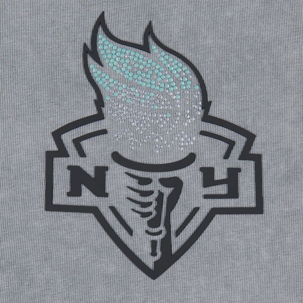 Pro Standard Women's New York Liberty Washed Grey Washed Jewel Boxy T-Shirt product image