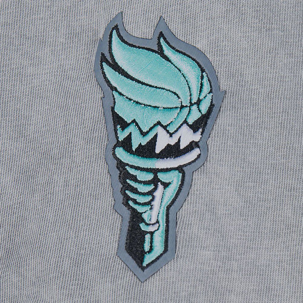 Pro Standard Women's New York Liberty Washed Grey Washed Jewel Boxy T-Shirt product image