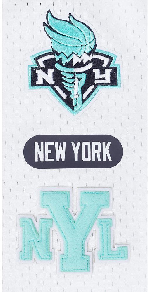 Pro Standard Youth New York Liberty White Letterman Button Down Shirt product image