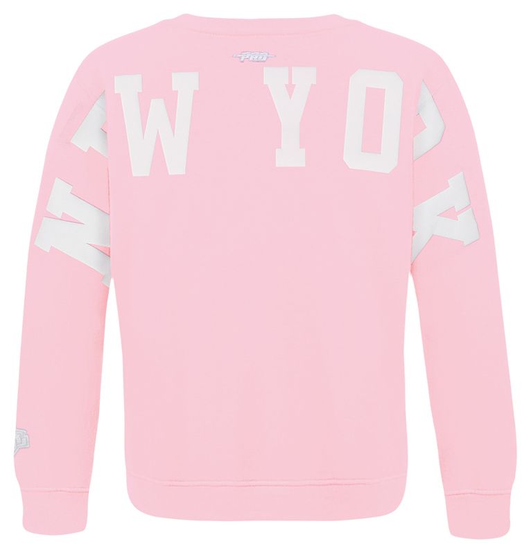 Pro Standard Girls' New York Liberty Pink Wingspan Crewneck Sweatshirt product image