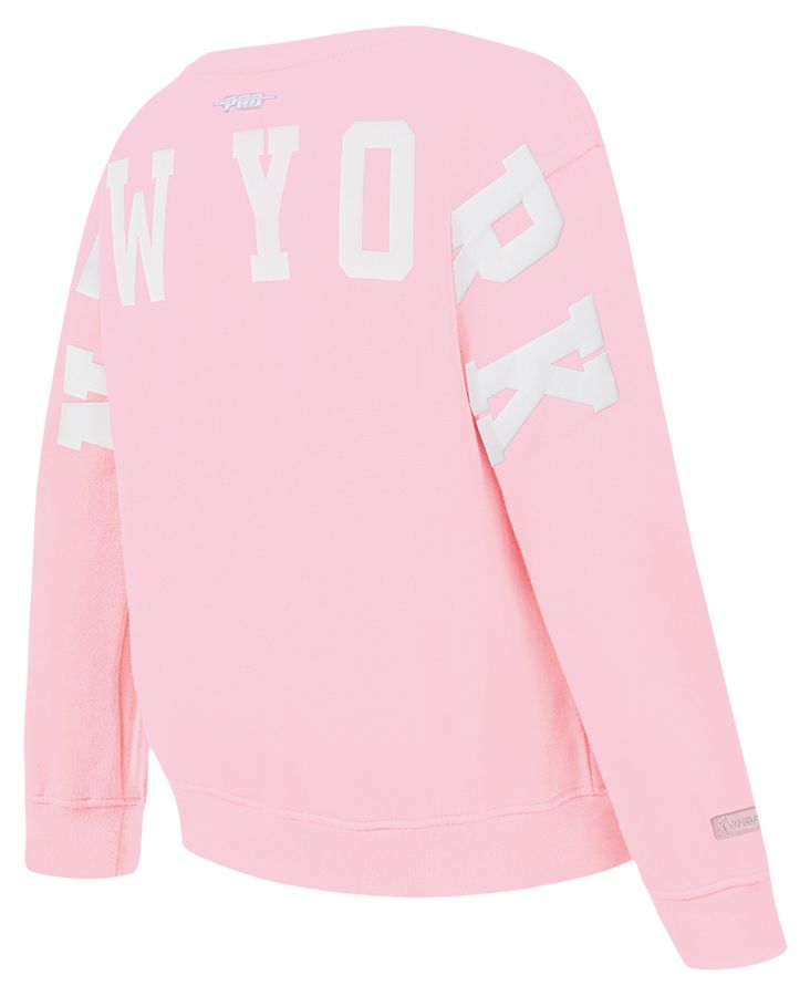 Pro Standard Girls' New York Liberty Pink Wingspan Crewneck Sweatshirt product image