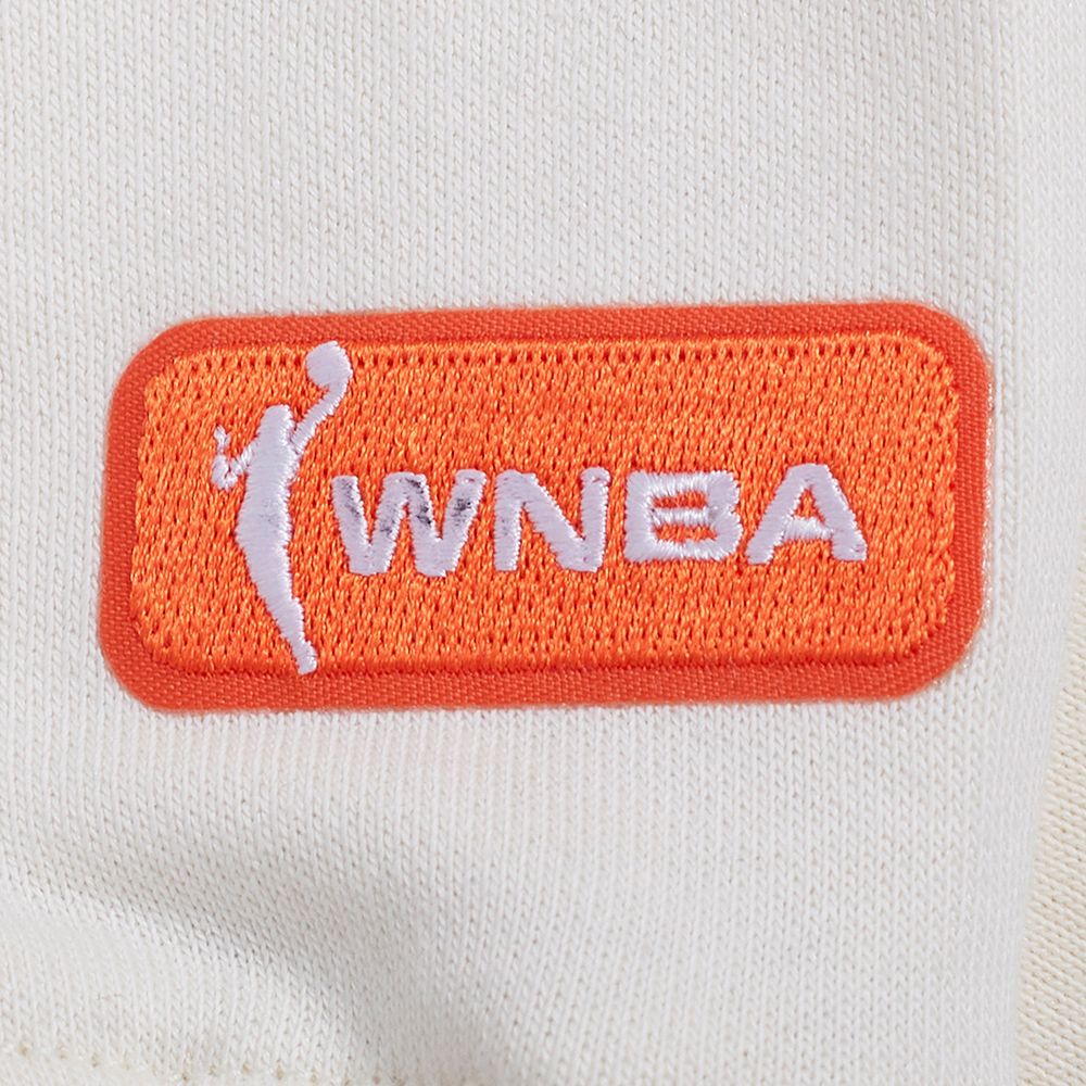 Pro Standard Women's New York Liberty Off White Retro Classic Cropped Hoodie product image