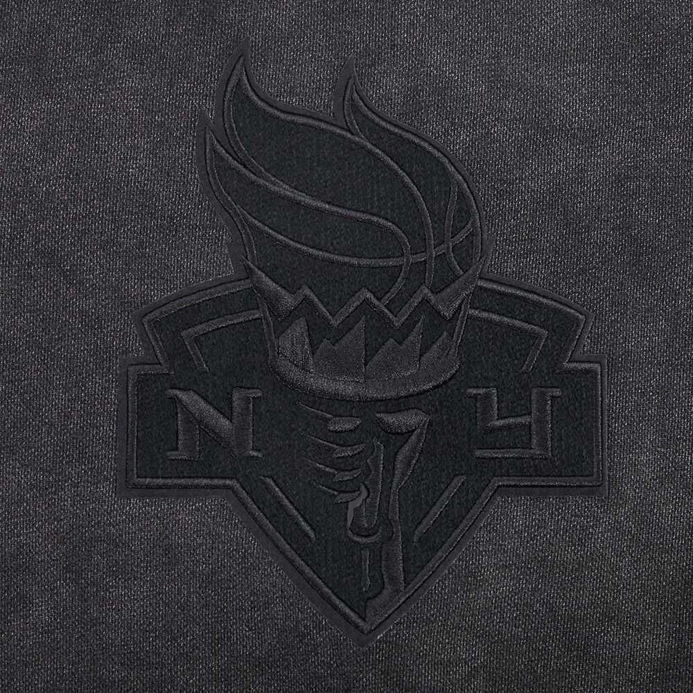 Pro Standard Women's New York Liberty Washed Black Washed Fleece Crewneck Sweatshirt product image