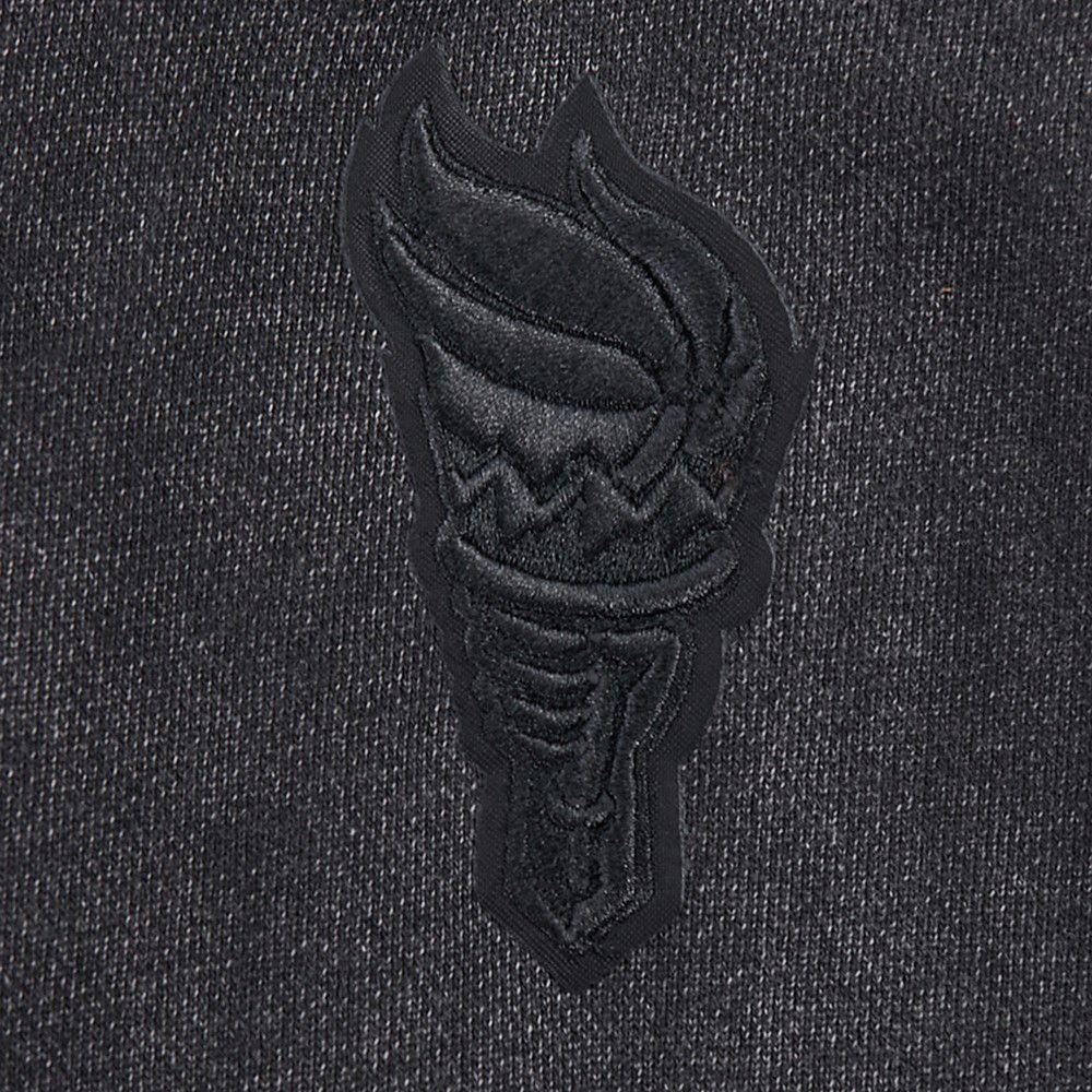 Pro Standard Women's New York Liberty Washed Black Washed Fleece Crewneck Sweatshirt product image