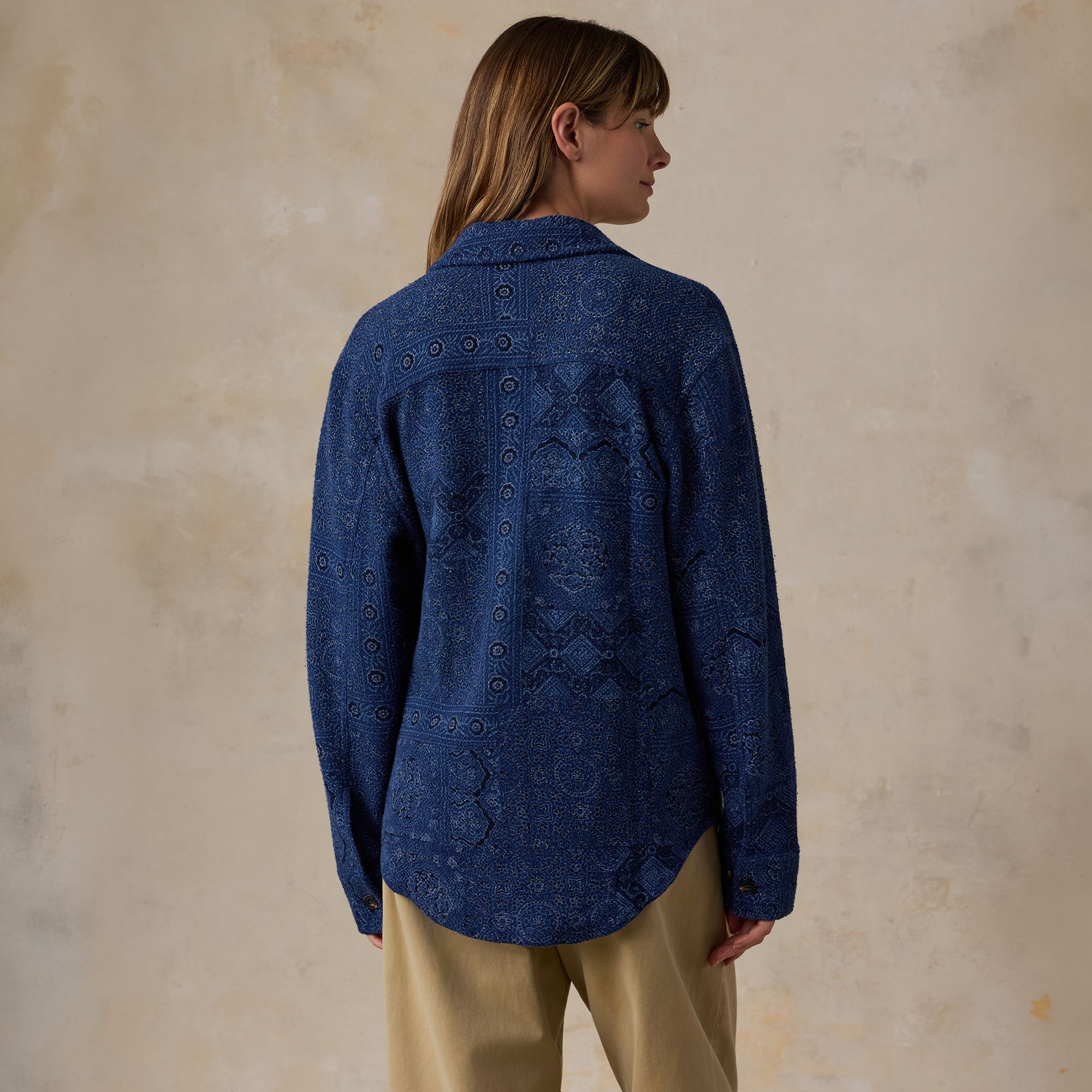 Faherty Women's Twill Terry Shirt Jacket product image