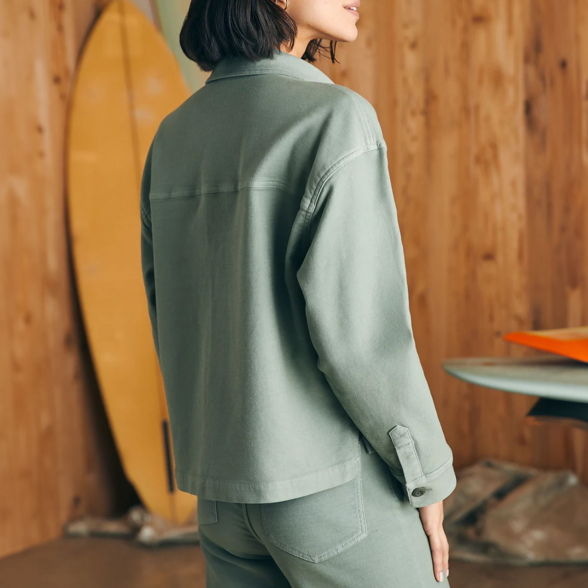Faherty Women's Stretch Terry Overshirt product image