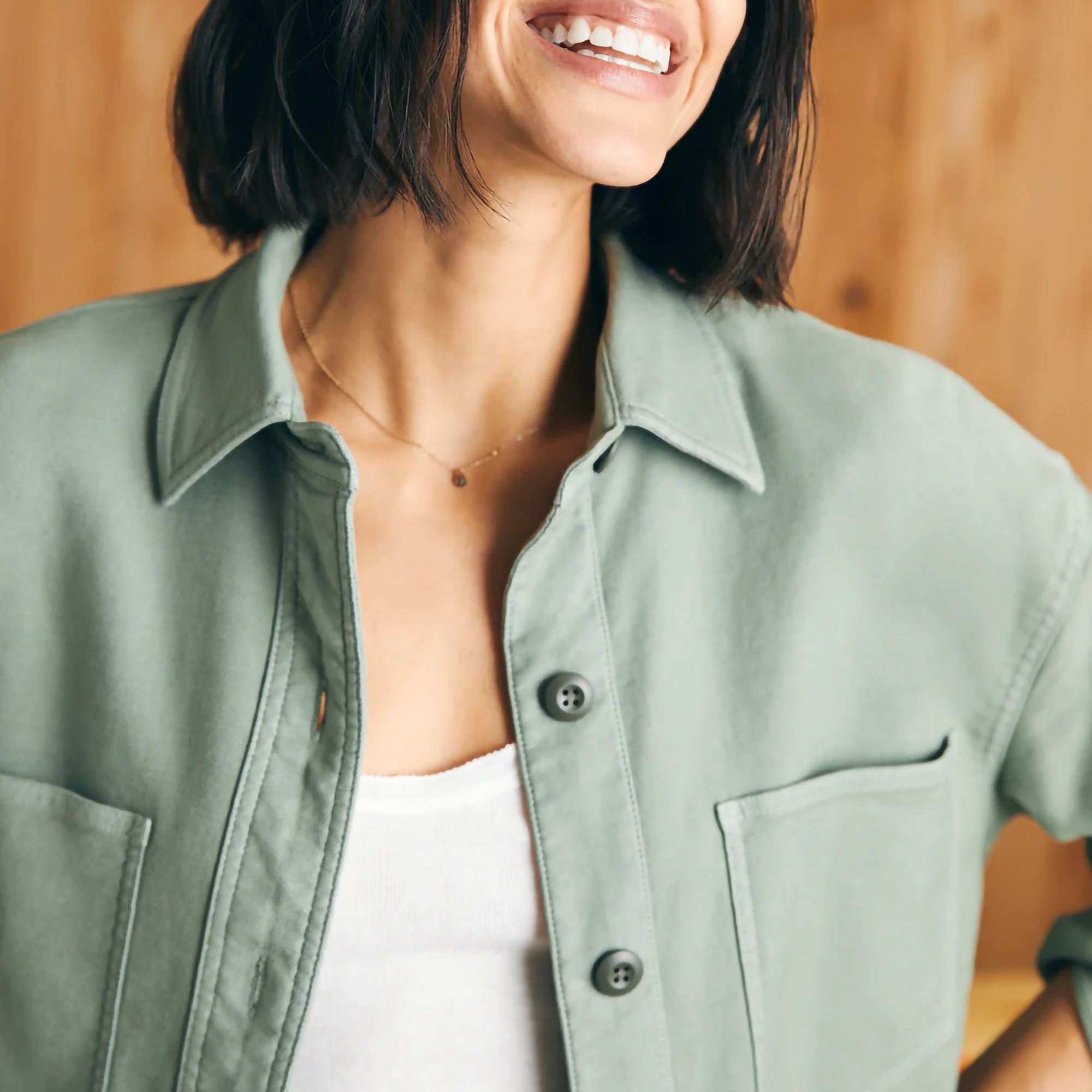 Faherty Women's Stretch Terry Overshirt product image