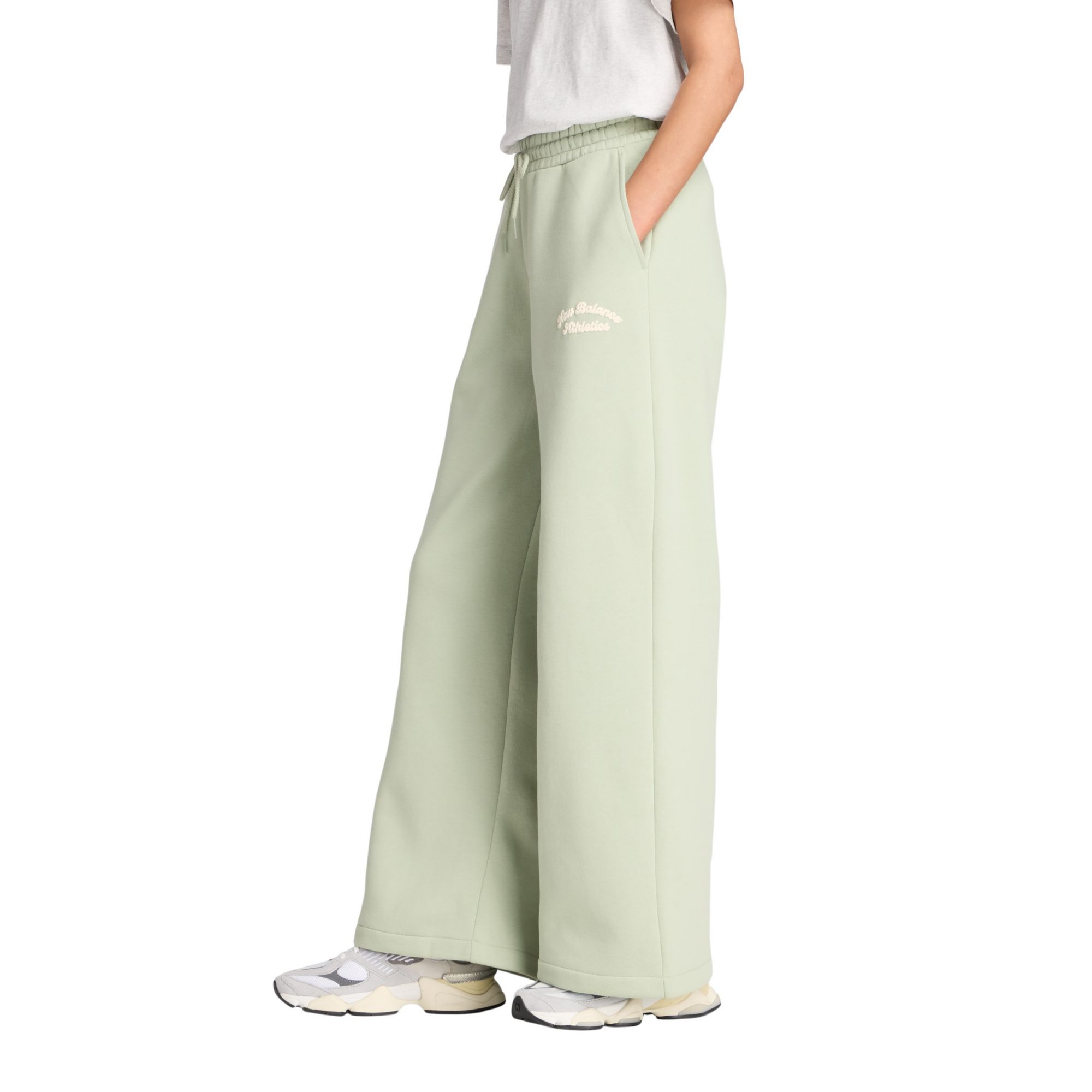 New Balance Women's Linear Heritage Fleece Wide Leg Pants product image