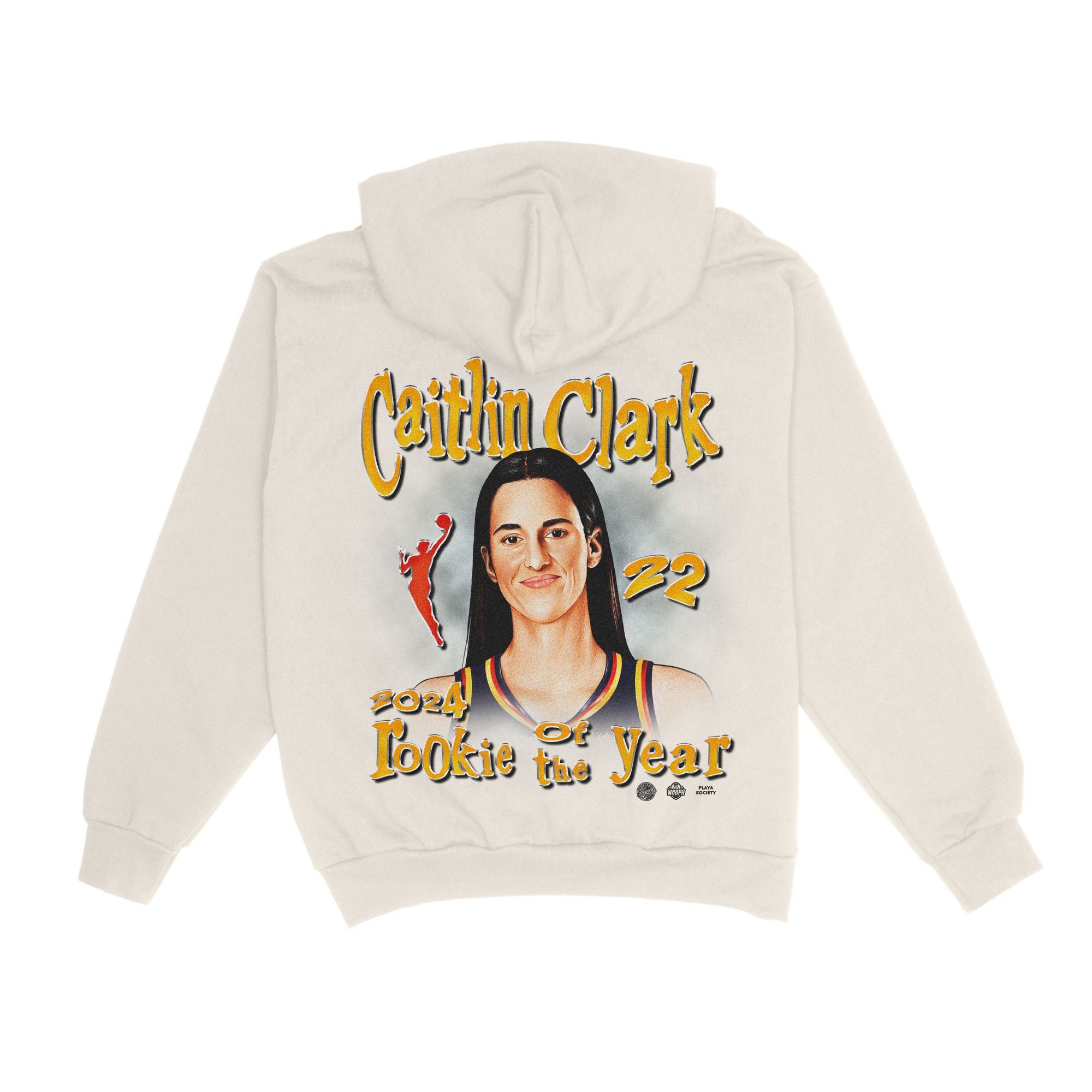 Playa Society Adult Indiana Fever Caitlin Clark 2024 Rookie Of The Year Hoodie product image