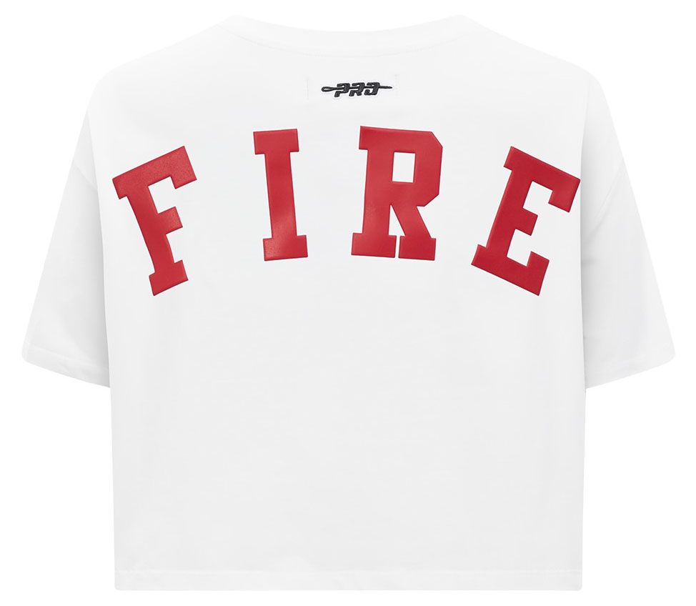 Pro Standard Women's Portland Fire White Wingspan Boxy T-Shirt product image