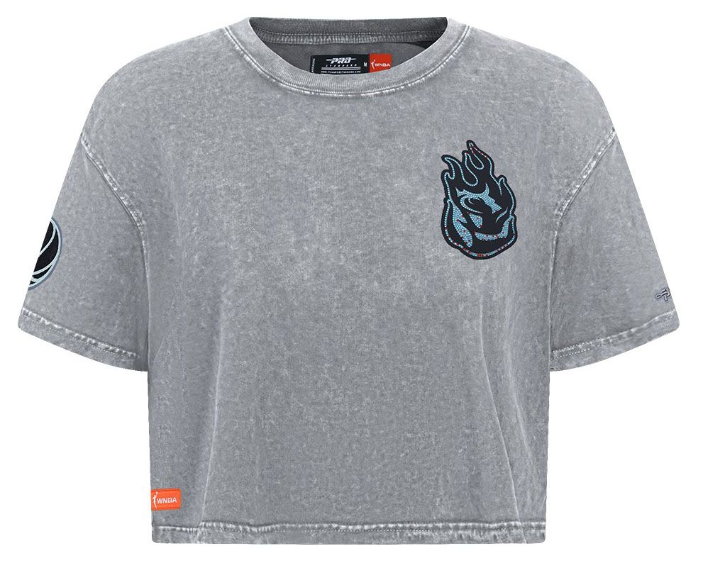 Pro Standard Women's Portland Fire Washed Grey Washed Jewel Boxy T-Shirt product image