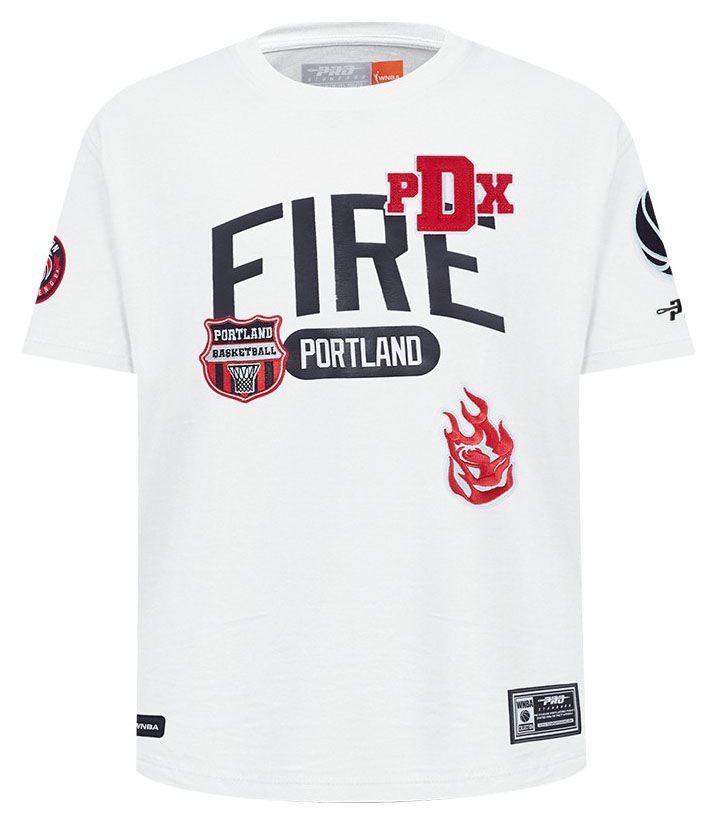Pro Standard Youth Portland Fire White Letterman T-Shirt product image