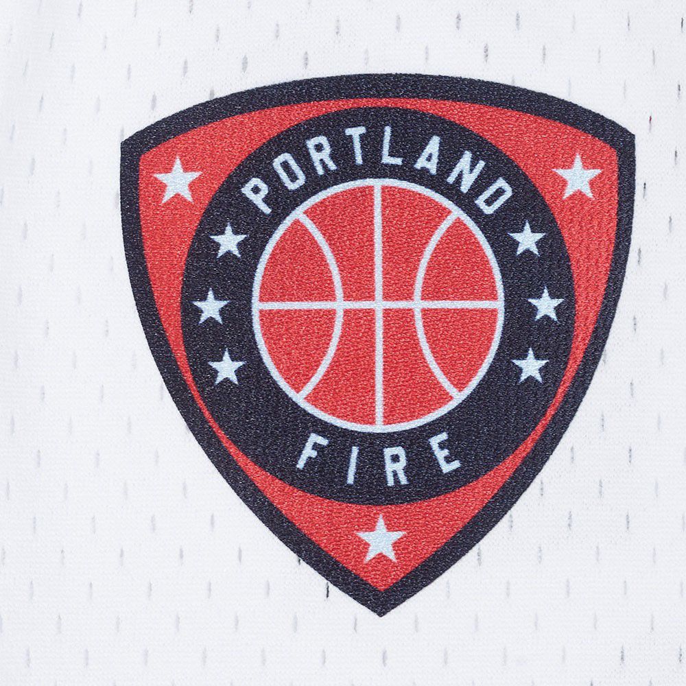Pro Standard Youth Portland Fire White Letterman Button Down Shirt product image