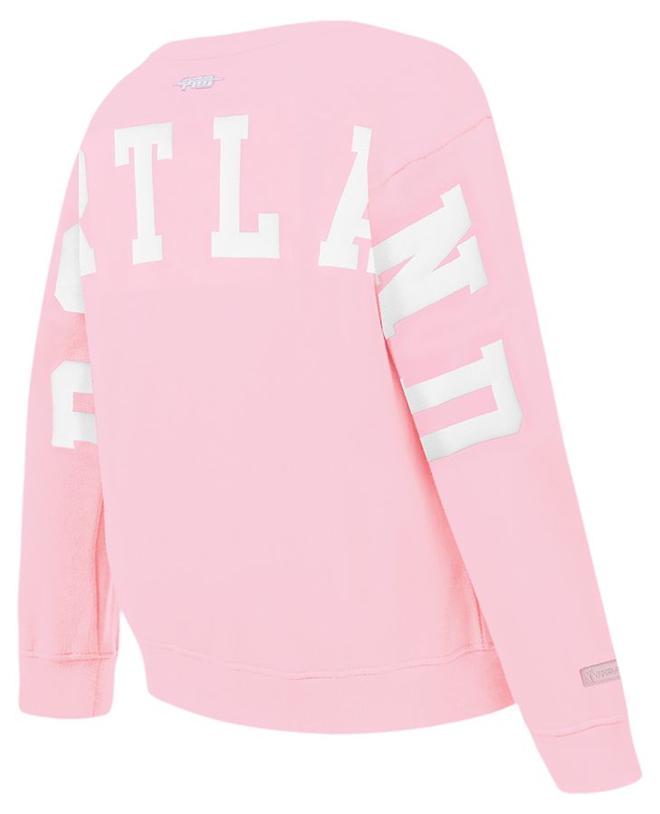 Pro Standard Girls' Portland Fire Pink Wingspan Crewneck Sweatshirt product image