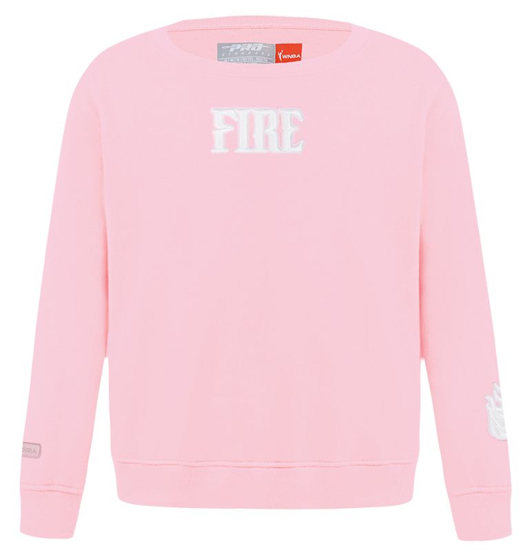 Pro Standard Girls' Portland Fire Pink Wingspan Crewneck Sweatshirt product image